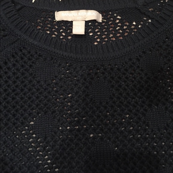 Banana Republic Woman Navy Blue Pullover Sweater - Picture 3 of 5